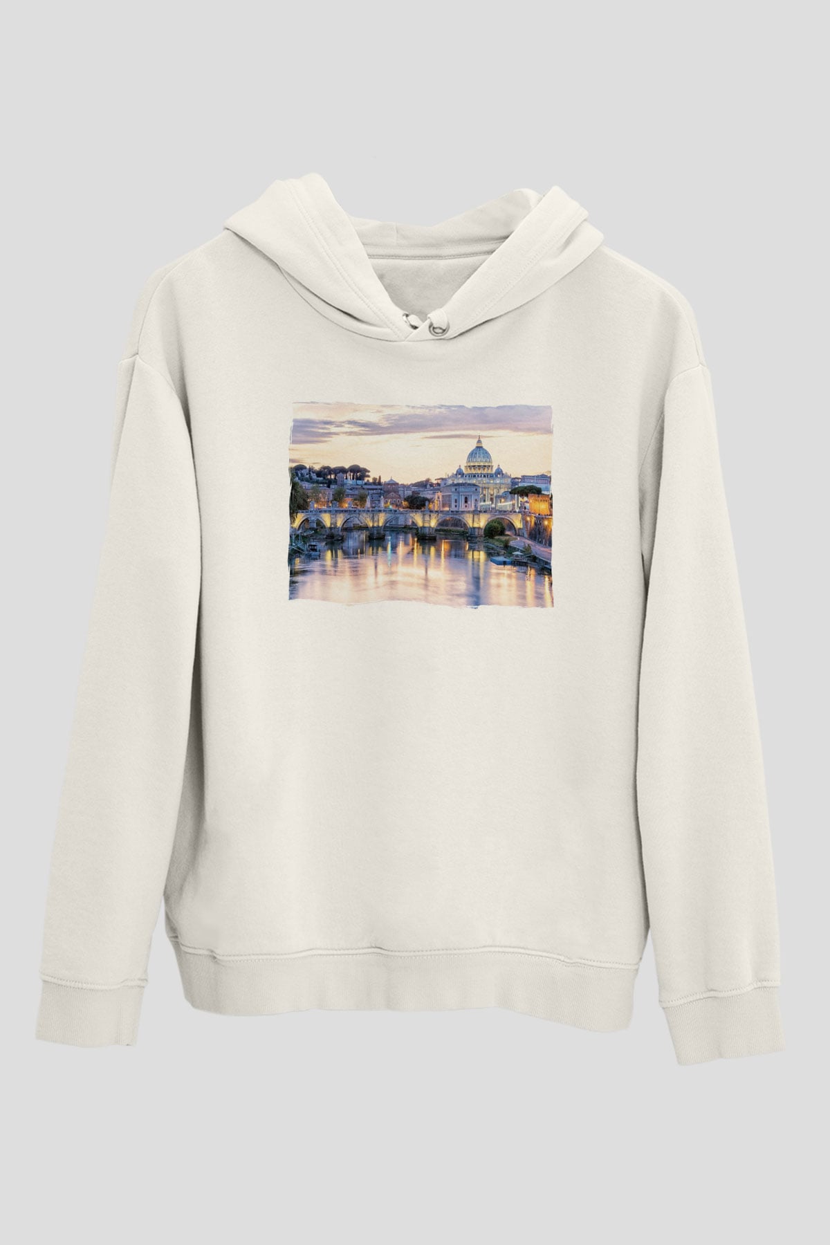 Aziz Petrus Bazilikası Beyaz Unisex Hoodie