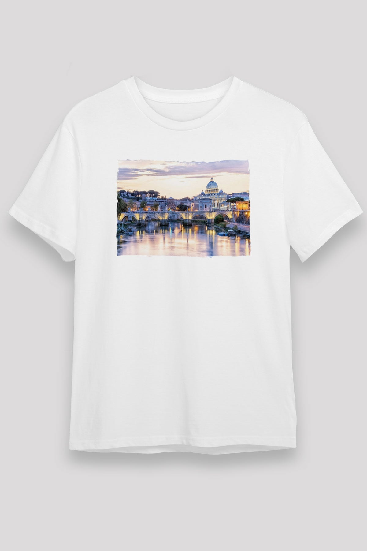 Aziz Petrus Bazilikası Beyaz Unisex Tişört T-Shirt - TişörtFabrikası