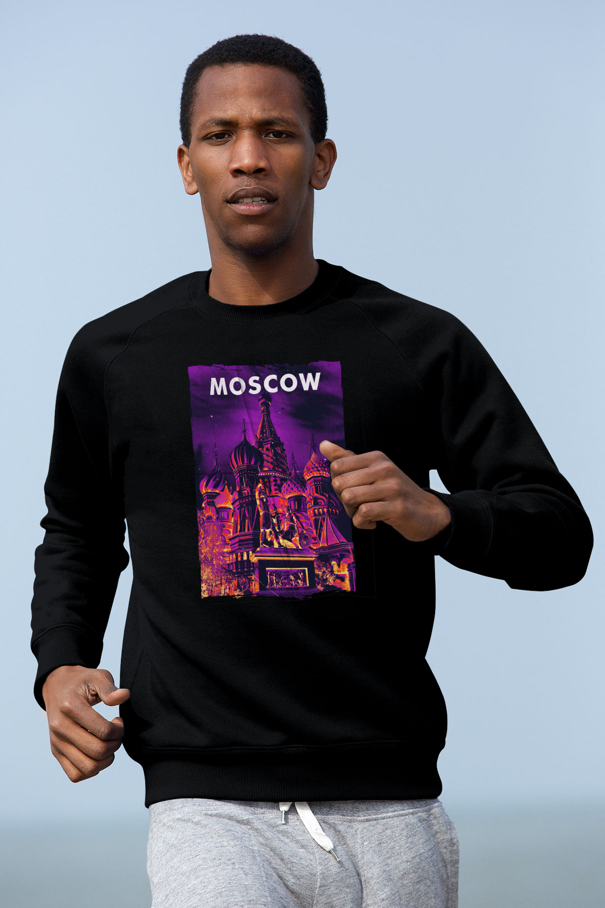 Aziz Vasil Katedrali Siyah Unisex Sweatshirt