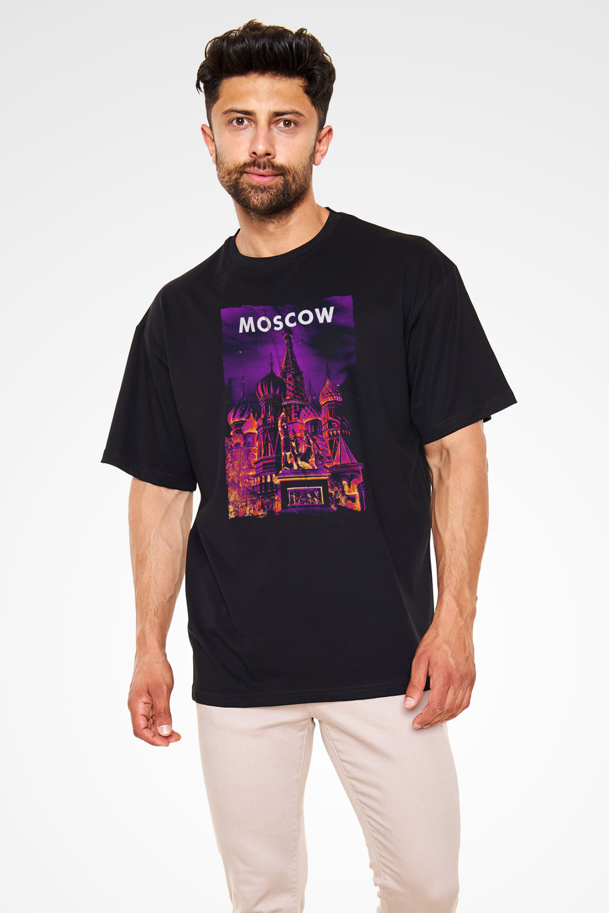 Aziz Vasil Katedrali Siyah Unisex Tişört T-Shirt - TişörtFabrikası