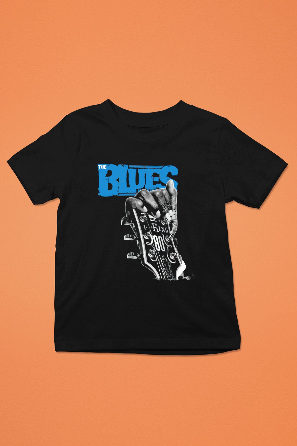 B.B. King Siyah Unisex Çocuk Tişört