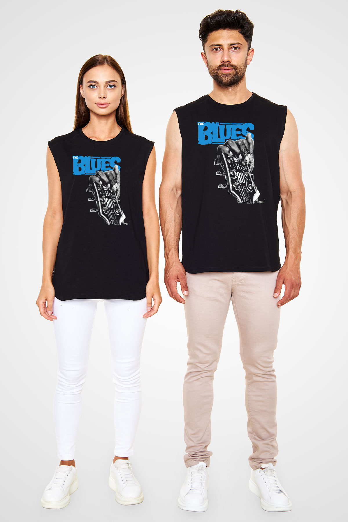 B.B. King Siyah Unisex Kolsuz Tişört