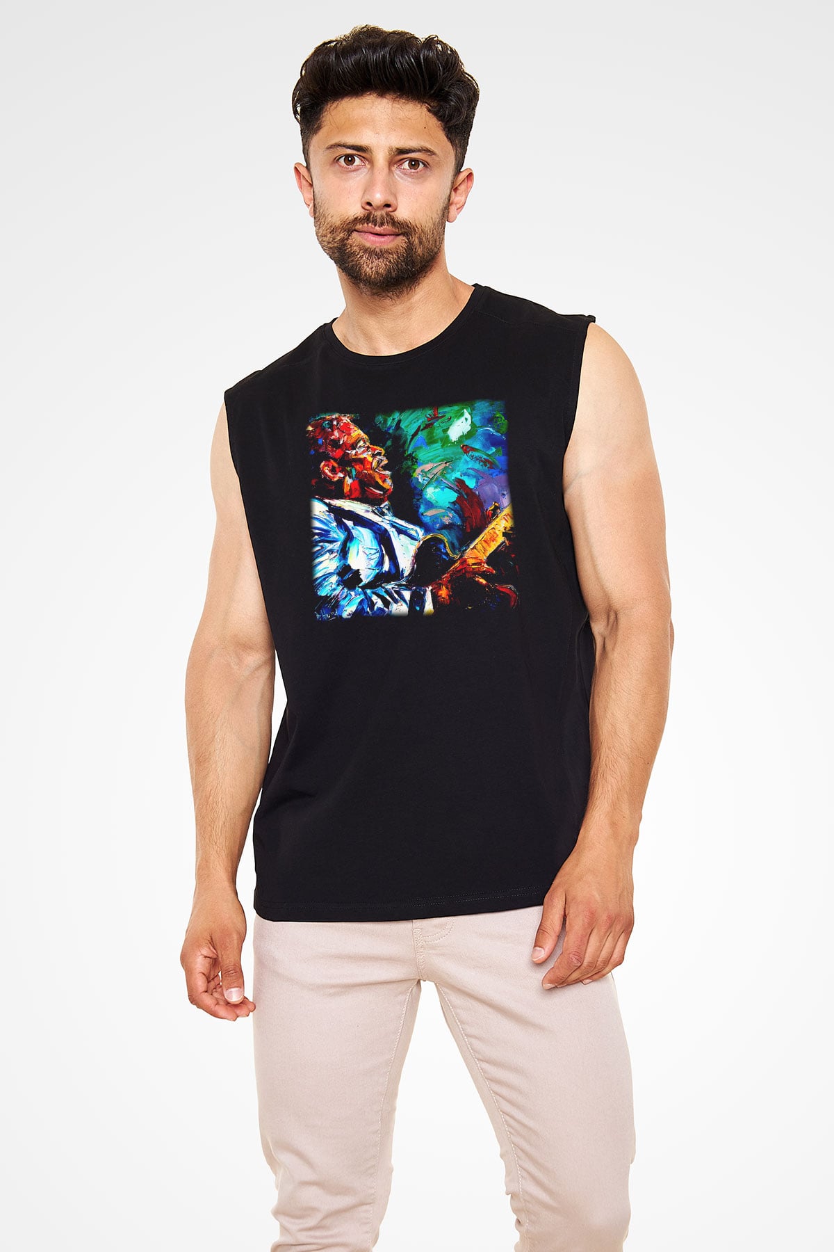 B.B. King Siyah Unisex Kolsuz Tişört