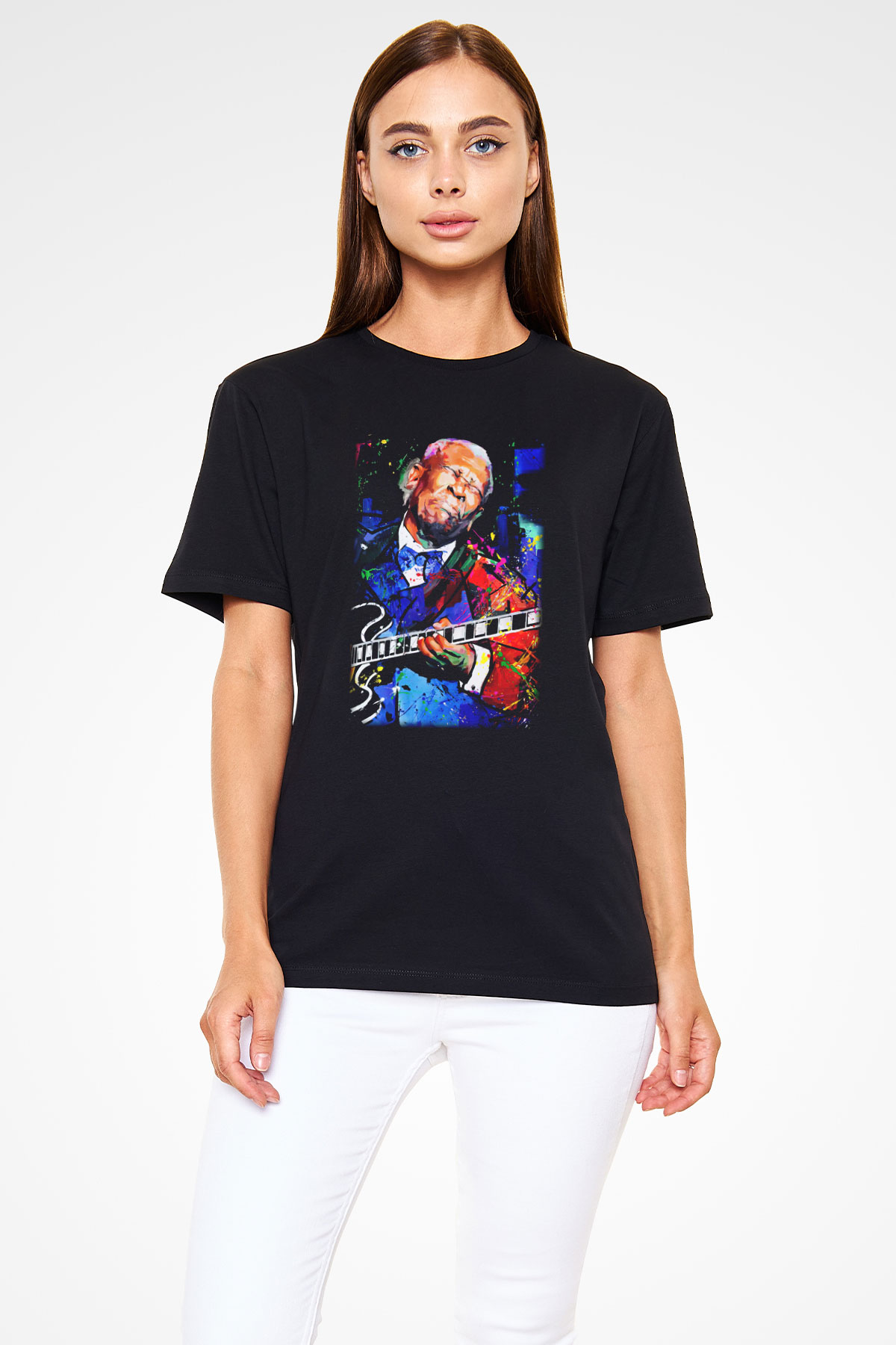 B.B. King Siyah Unisex Tişört T-Shirt - TişörtFabrikası