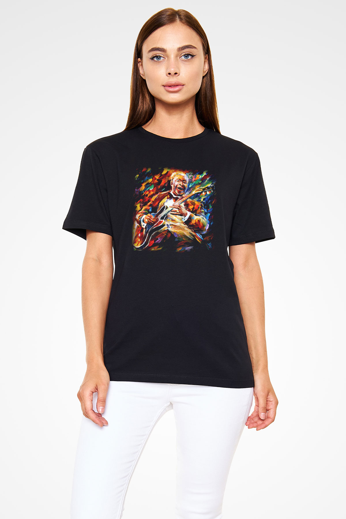 B.B. King Siyah Unisex Tişört T-Shirt - TişörtFabrikası