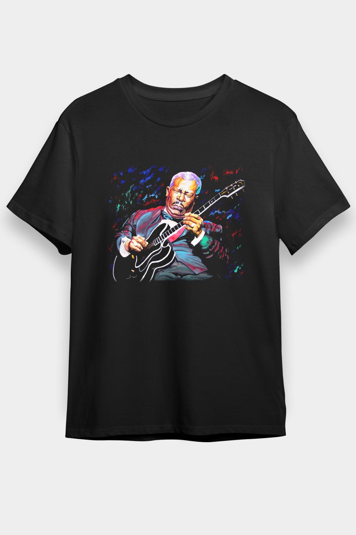 B.B. King Siyah Unisex Tişört T-Shirt - TişörtFabrikası