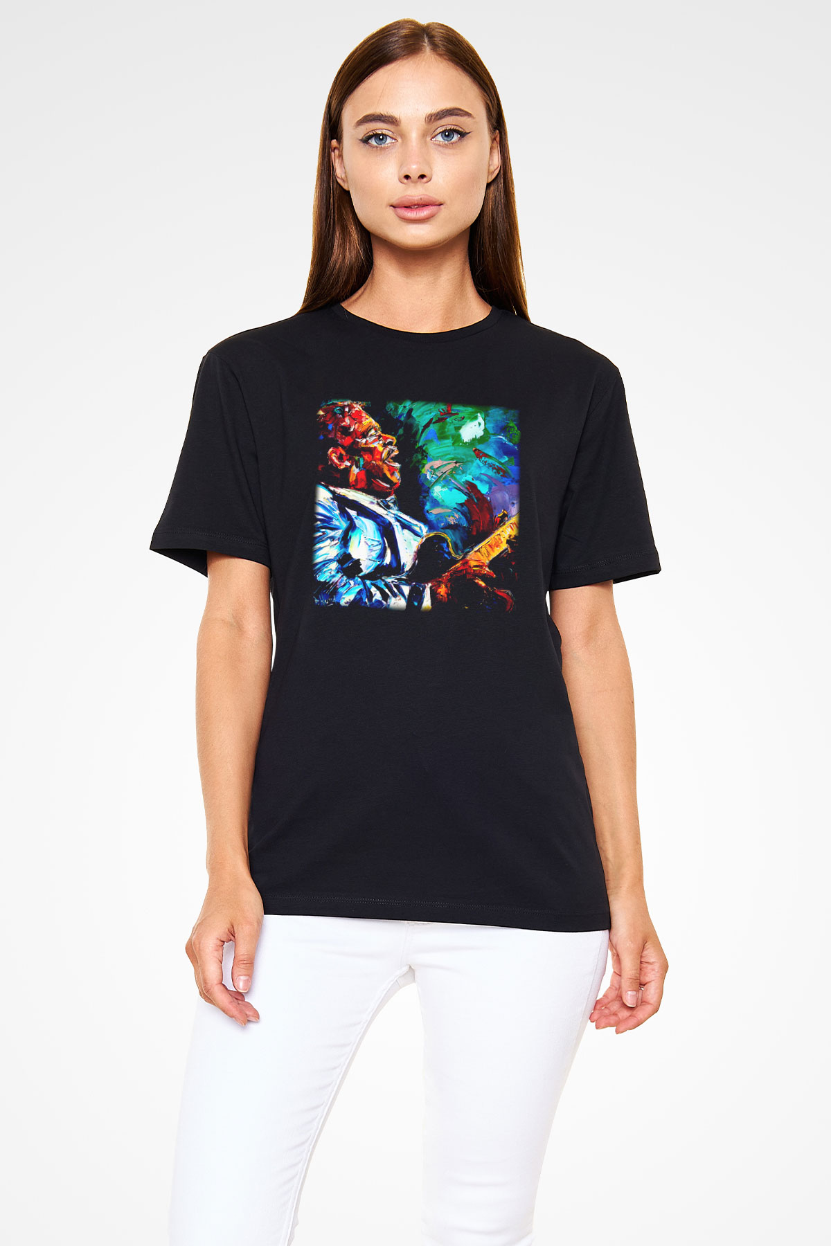 B.B. King Siyah Unisex Tişört T-Shirt - TişörtFabrikası