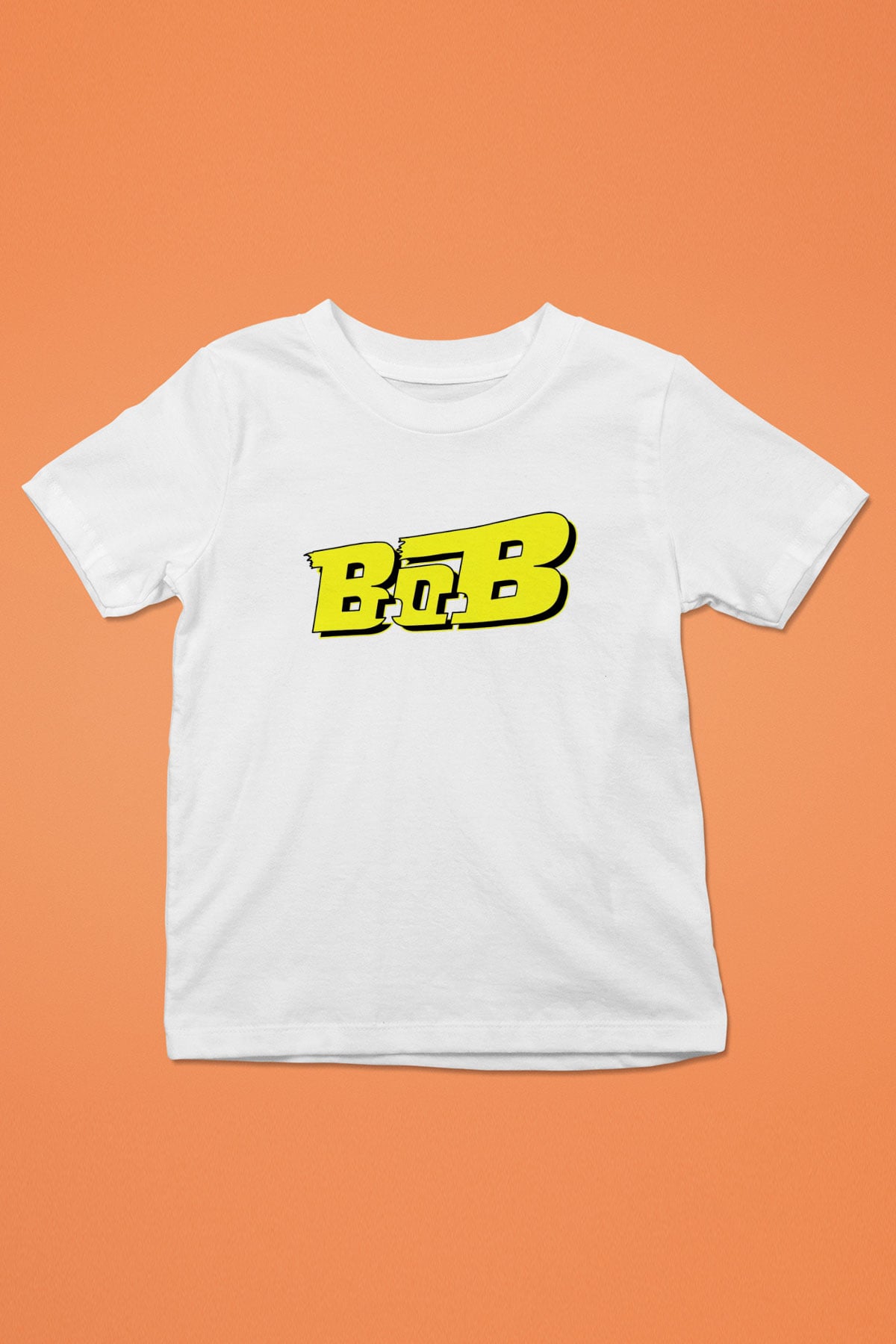 B.o.B Baskılı Beyaz Unisex Çocuk Tişört
