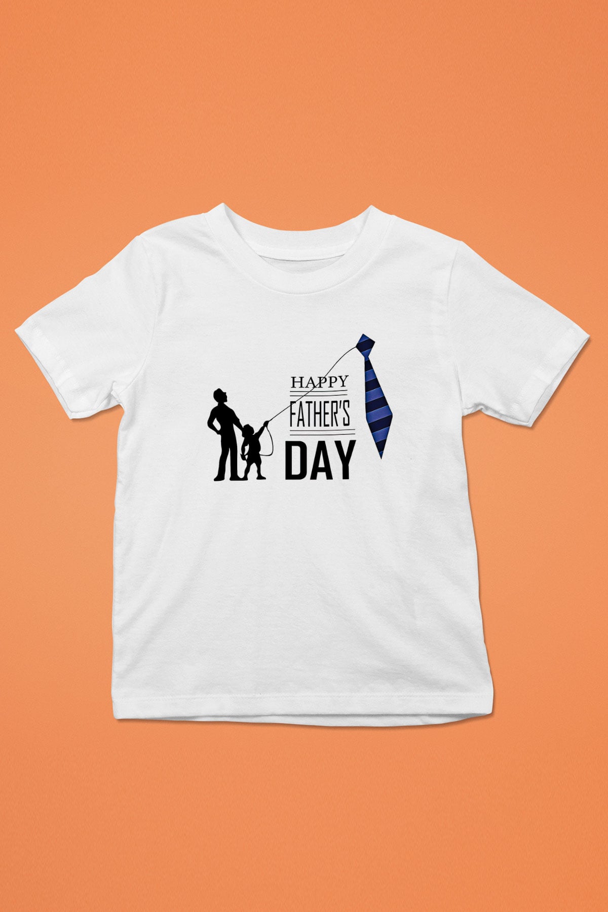 Babalar Günü Baskılı Beyaz Unisex Beyaz Çocuk Tişört - Tshirt
