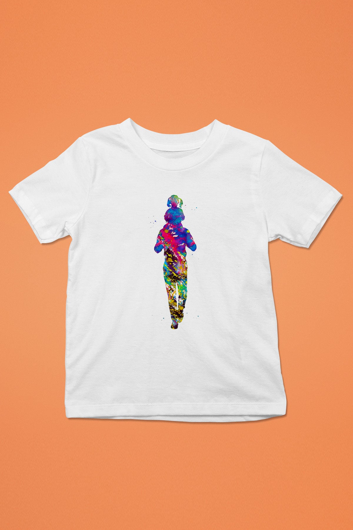 Babalar Günü Baskılı Beyaz Unisex Beyaz Çocuk Tişört - Tshirt