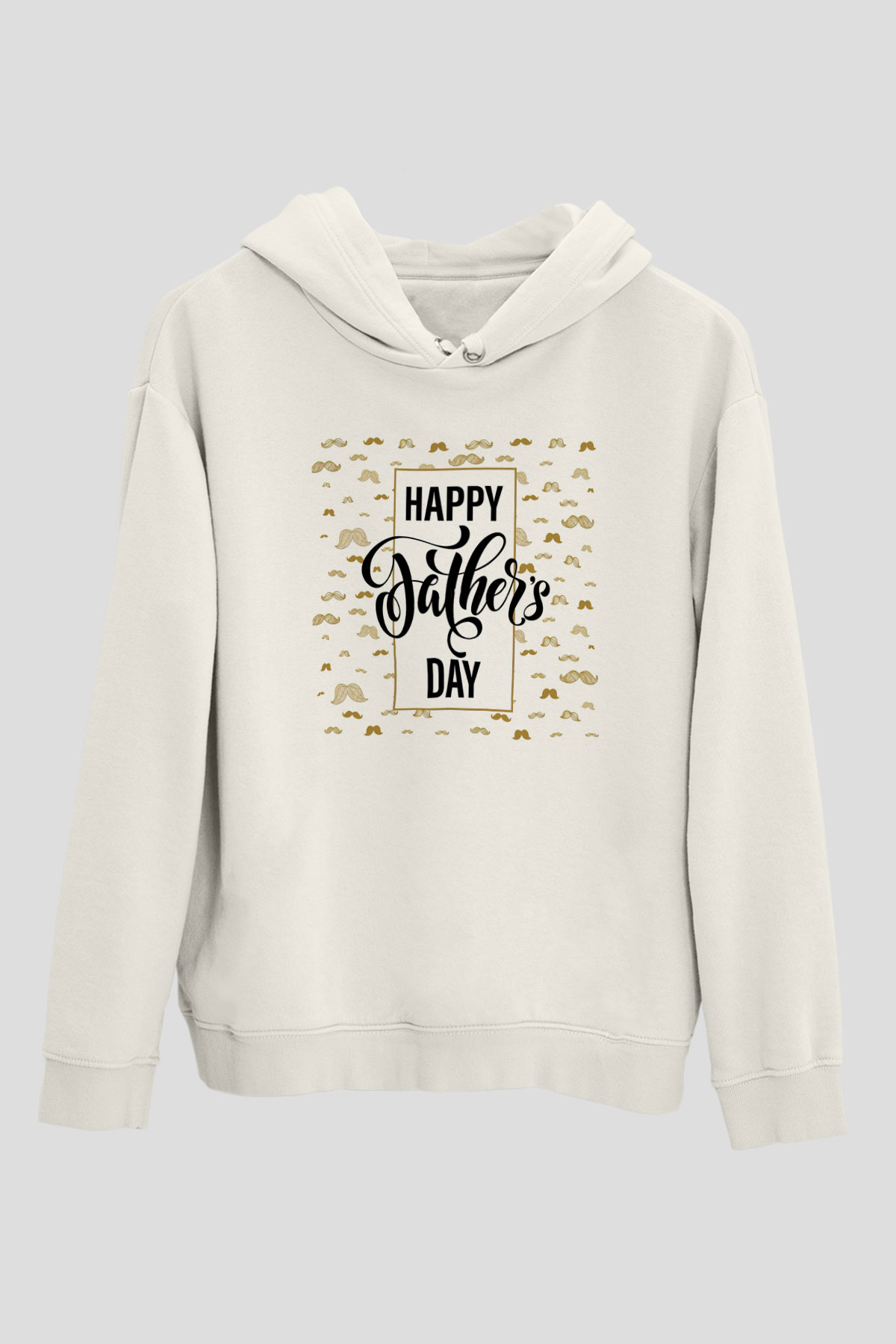 Babalar Günü Beyaz Unisex Kapşonlu Sweatshirt
