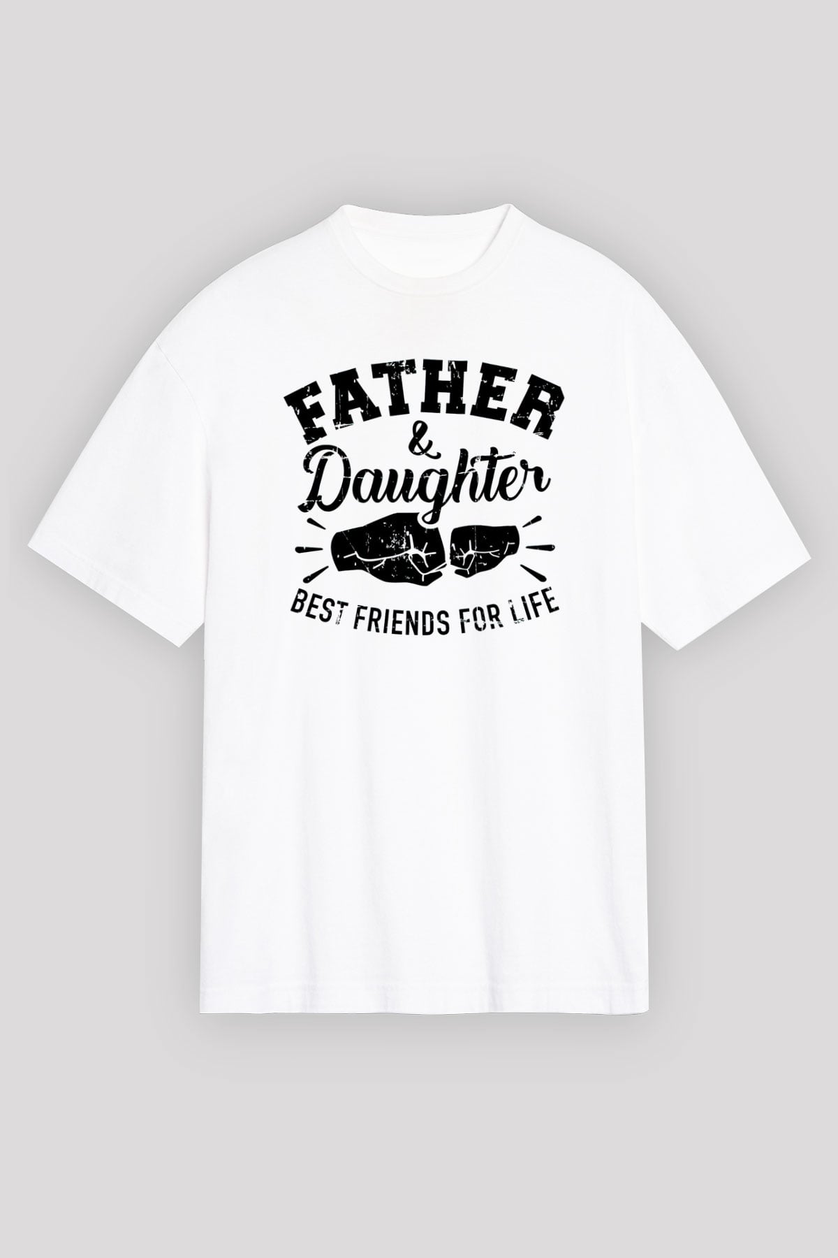 Babalar Günü Beyaz Unisex Tişört T-Shirt - TişörtFabrikası
