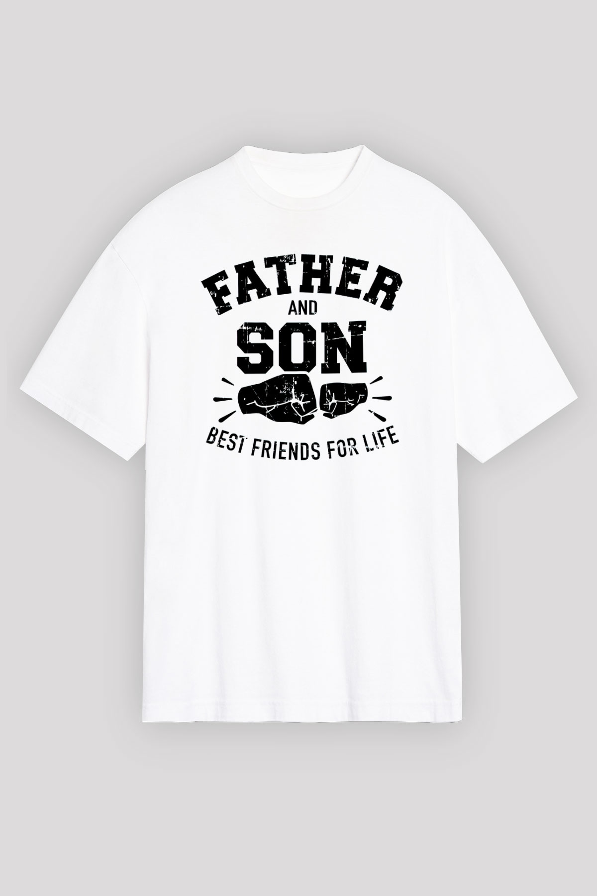 Babalar Günü Beyaz Unisex Tişört T-Shirt - TişörtFabrikası