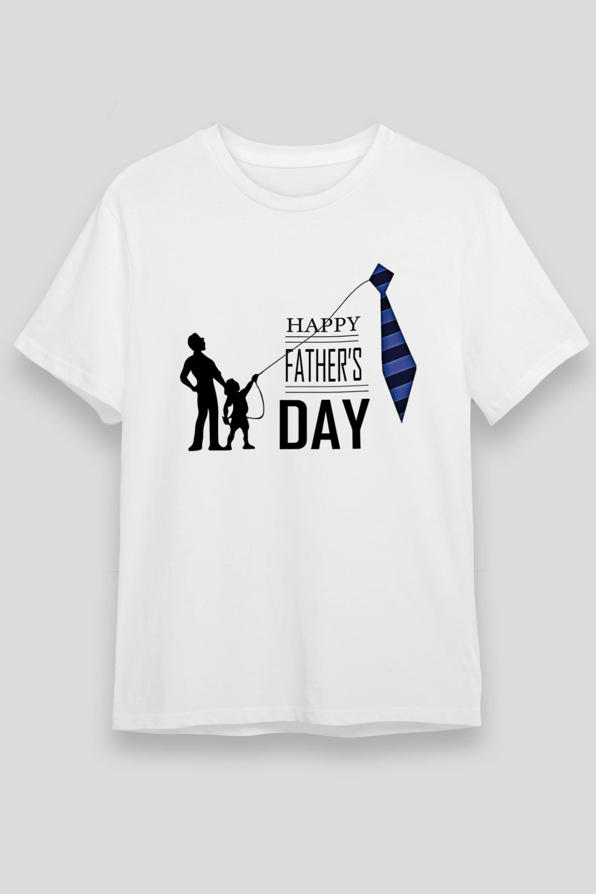 Babalar Günü Unisex Baskılı Beyaz Tişört - Tshirt
