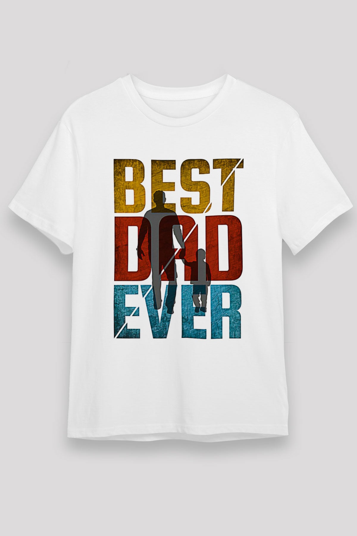 Babalar Günü Unisex Baskılı Beyaz Tişört - Tshirt