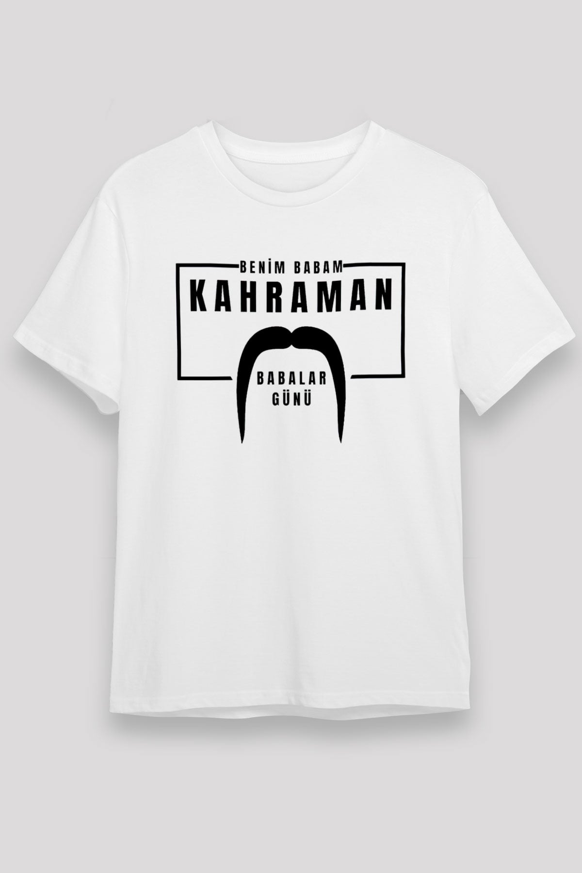 Babalar Günü Unisex Baskılı Beyaz Tişört - Tshirt