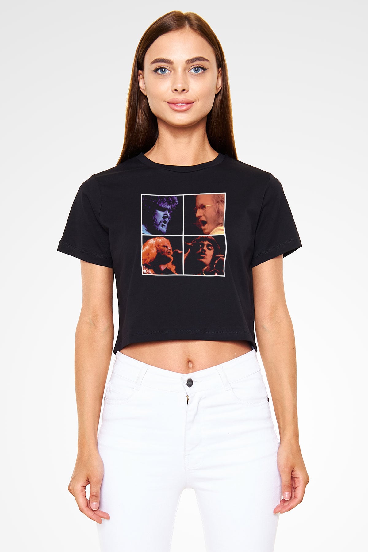 Bachman-Turner Overdrive Siyah  Crop Top Tişört