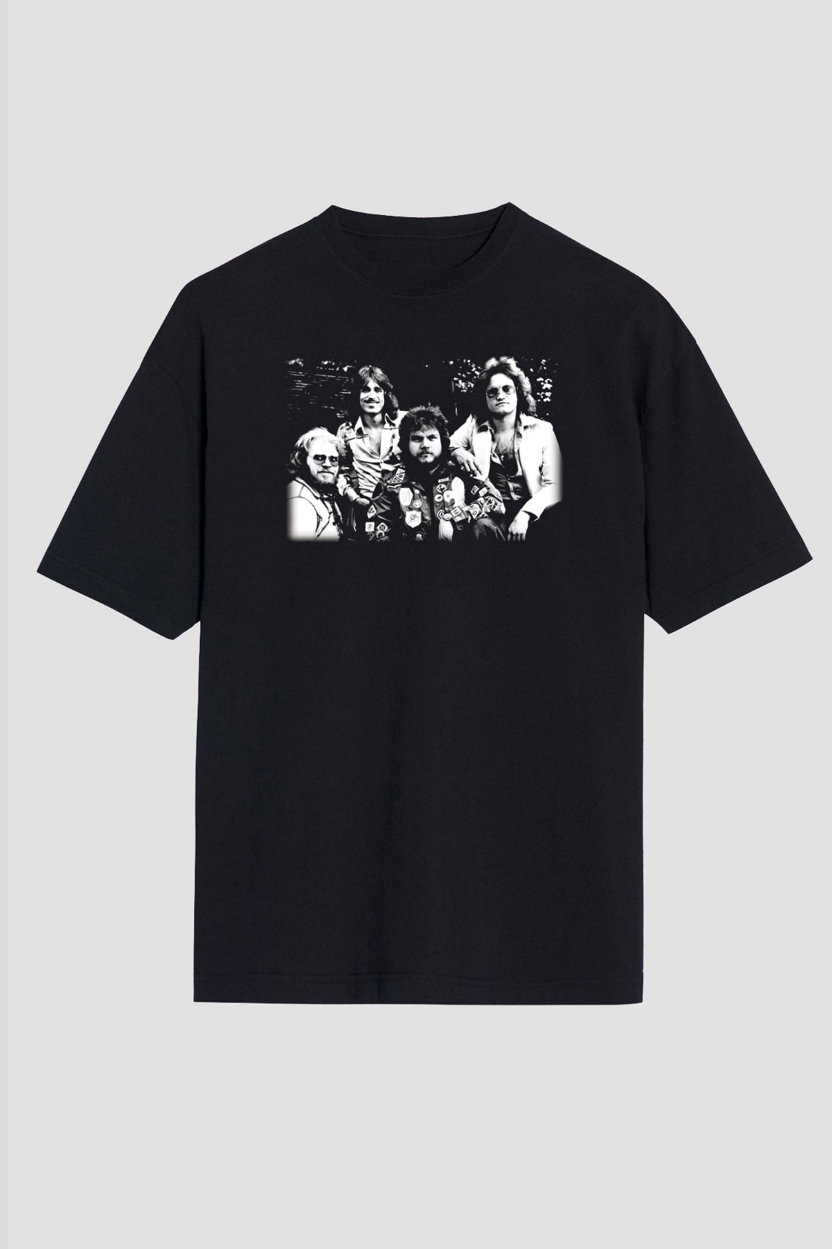 Bachman-Turner Overdrive Siyah Unisex Oversize Tişört T-Shirt