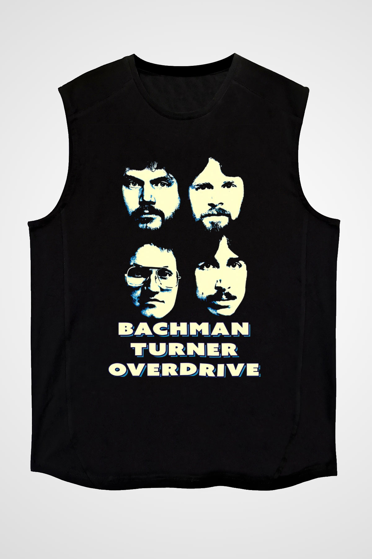 Bachman-Turner Overdrive Siyah Unisex Kolsuz Tişört