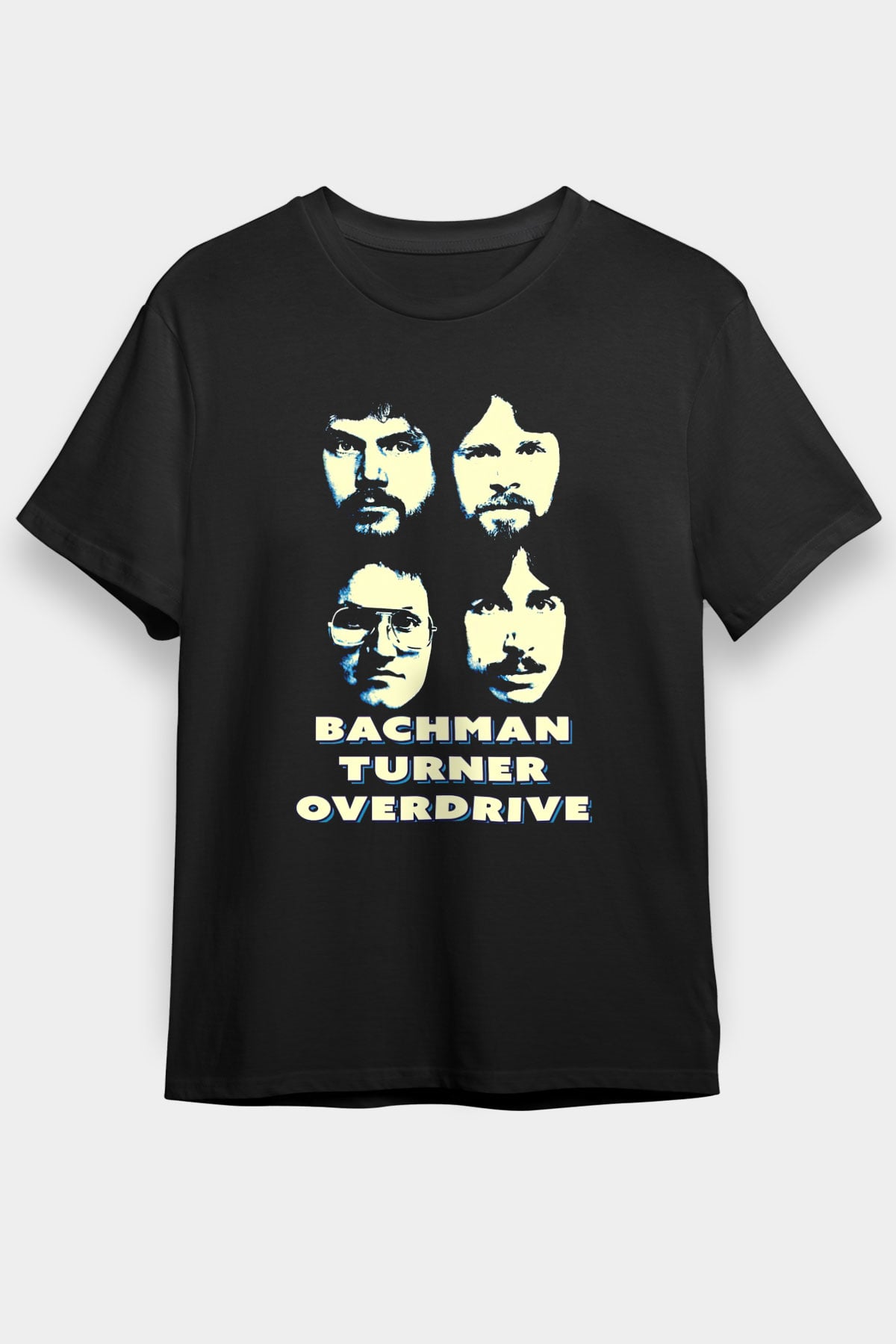 Bachman-Turner Overdrive Siyah Unisex Tişört T-Shirt - TişörtFabrikası