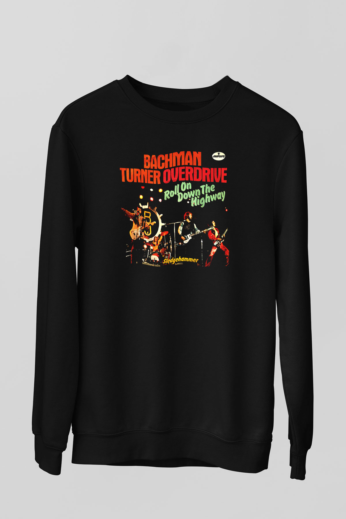 Bachman-Turner Overdrive Siyah Unisex Sweatshirt