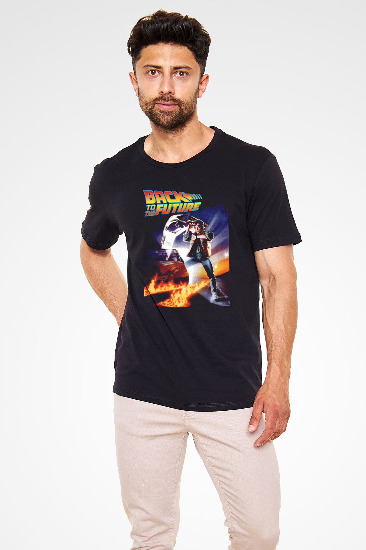 Back to the Future Geleceğe Dönüş Beyaz Unisex Tişört T-Shirt