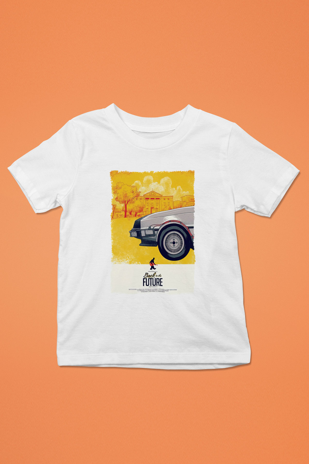 Back to the Future Geleceğe Dönüş Beyaz Unisex Çocuk Tişört