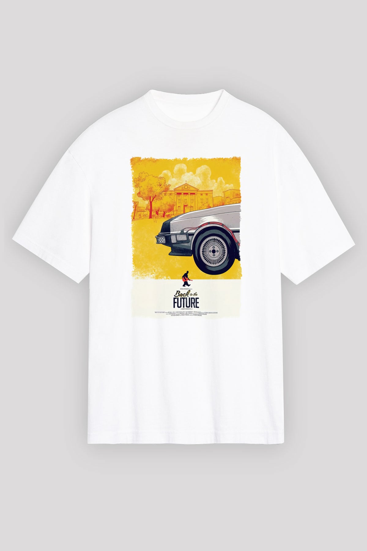 Back to the Future Geleceğe Dönüş Beyaz Unisex Tişört T-Shirt