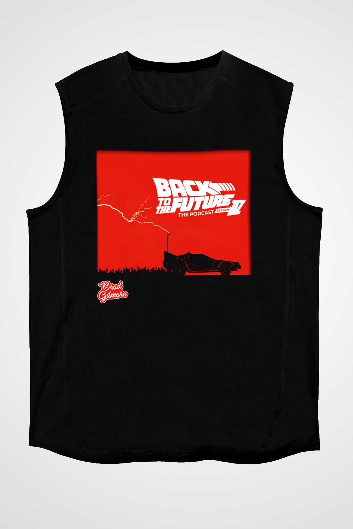 Back to the future Geleceğe Dönüş Siyah Unisex Kolsuz Tişört