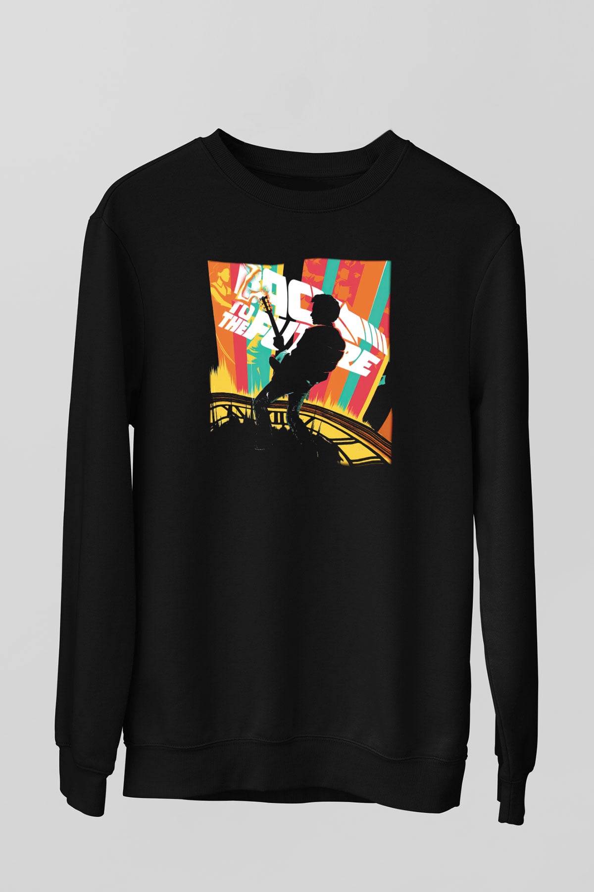 Back to the future Geleceğe Dönüş Siyah Unisex Sweatshirt