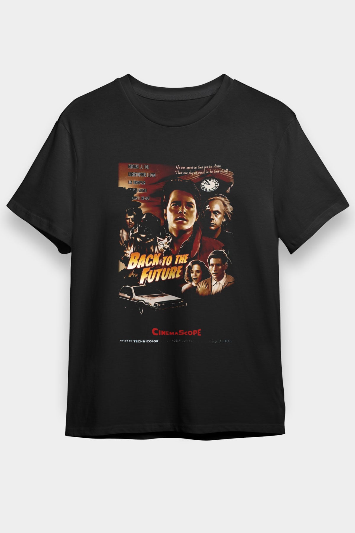 Back to the future Geleceğe Dönüş Siyah Unisex Tişört