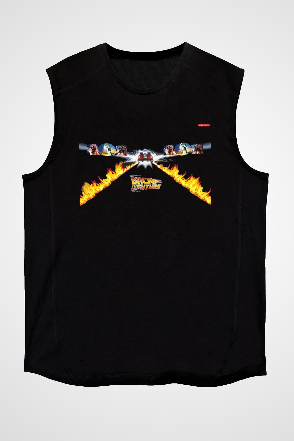 Back to the Future Geleceğe Dönüş Siyah Unisex Kolsuz Tişört