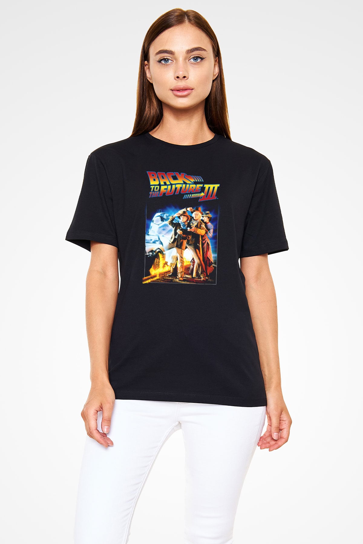 Back to the Future Geleceğe Dönüş Siyah Unisex Tişört T-Shirt
