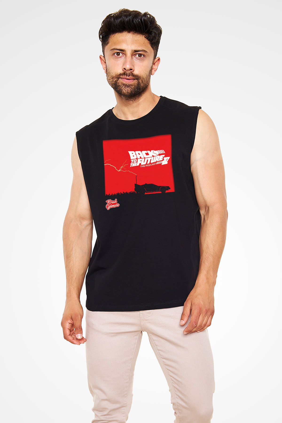 Back to the future Geleceğe Dönüş Siyah Unisex Kolsuz Tişört