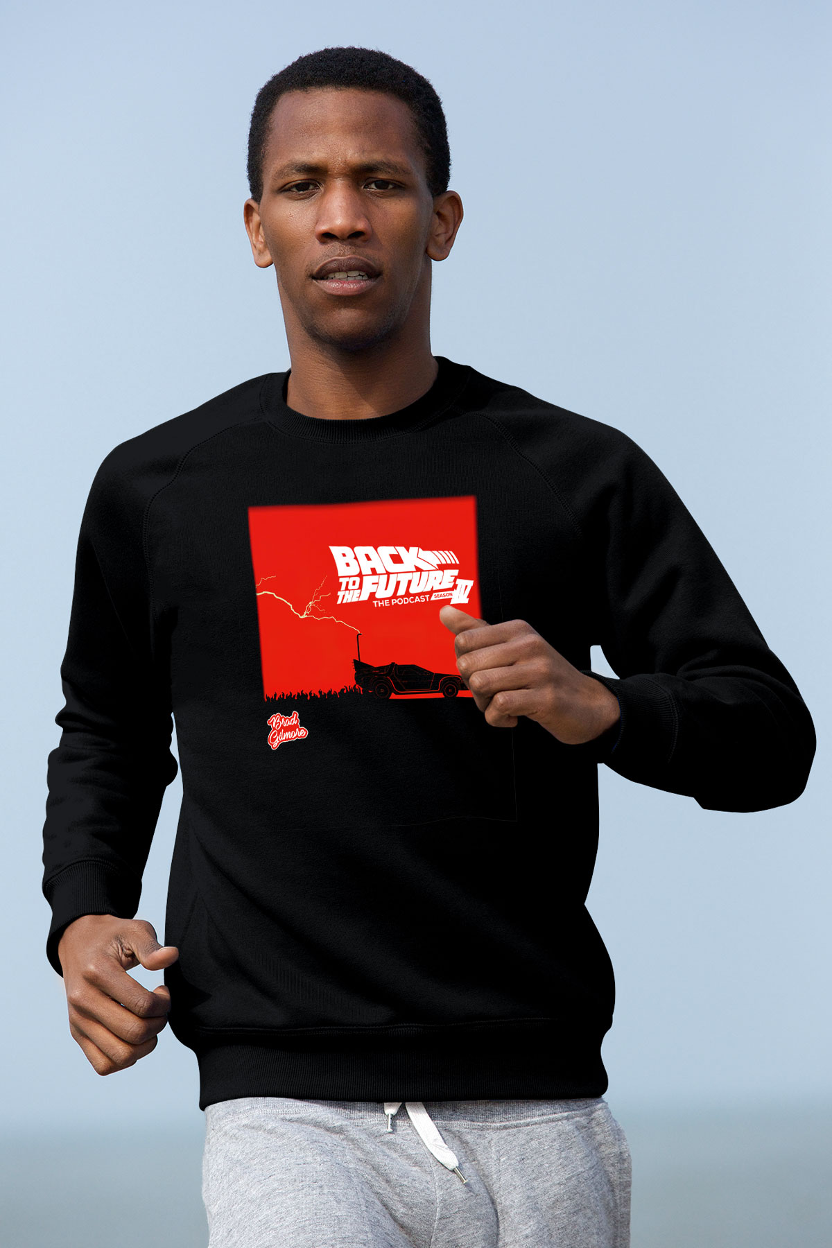 Back to the future Geleceğe Dönüş Siyah Unisex Sweatshirt
