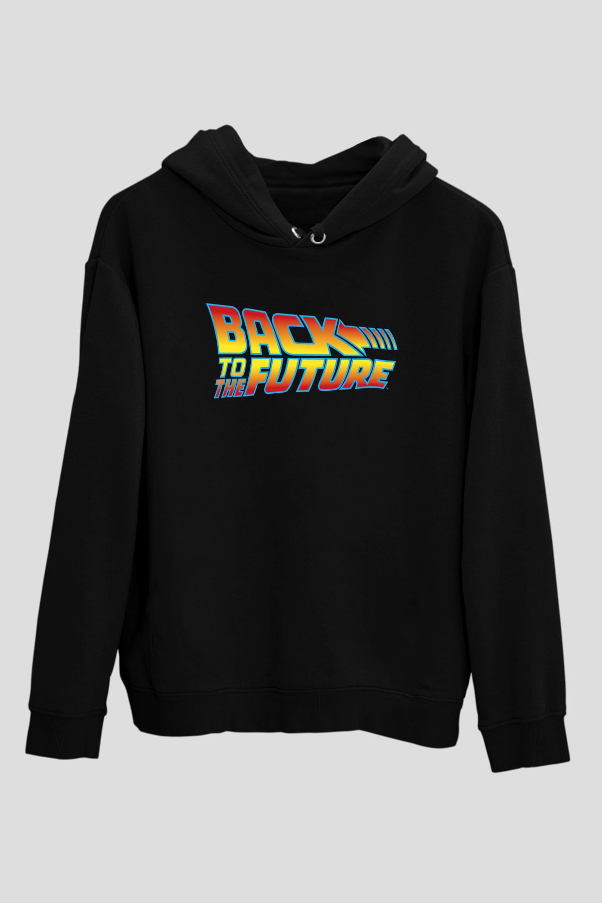 Back to the Future Geleceğe Dönüş Siyah Unisex Hoodie