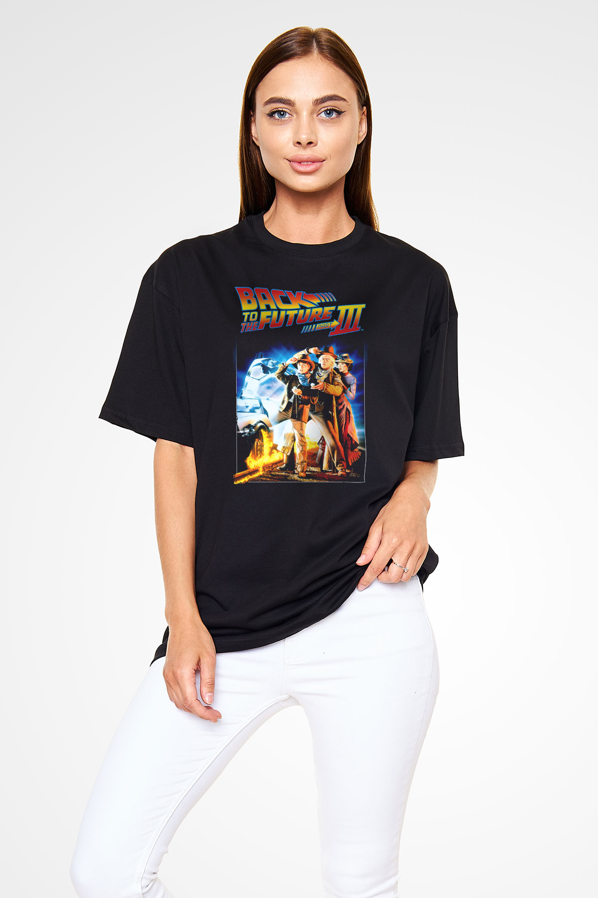 Back to the Future Geleceğe Dönüş Siyah Unisex Tişört T-Shirt