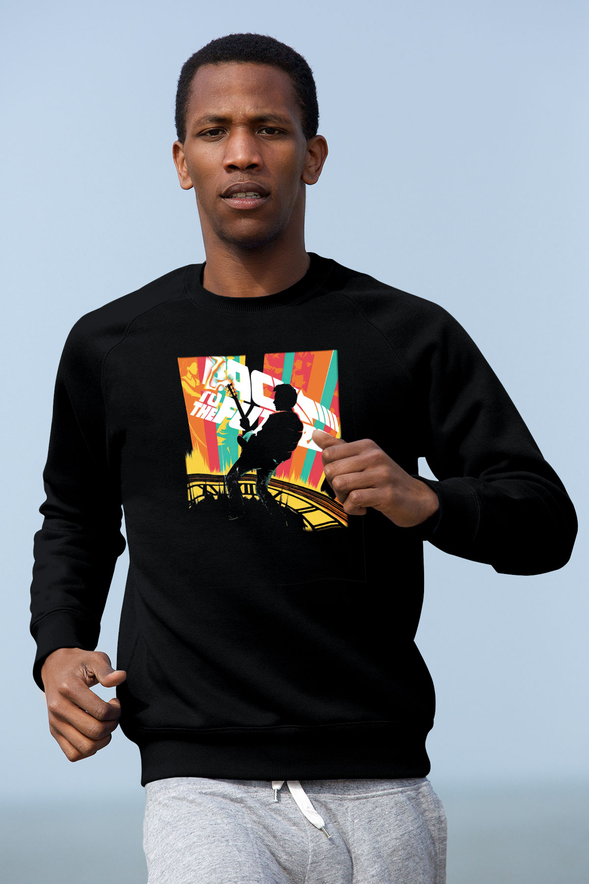 Back to the future Geleceğe Dönüş Siyah Unisex Sweatshirt