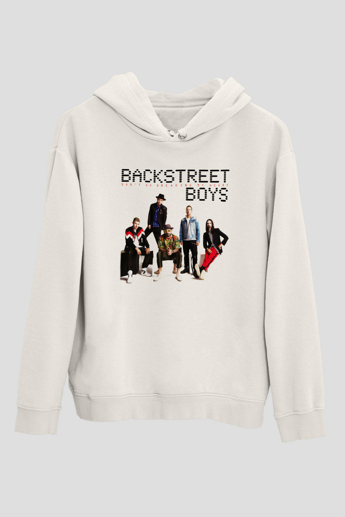 Backstreet Boys Beyaz Unisex Kapşonlu Sweatshirt
