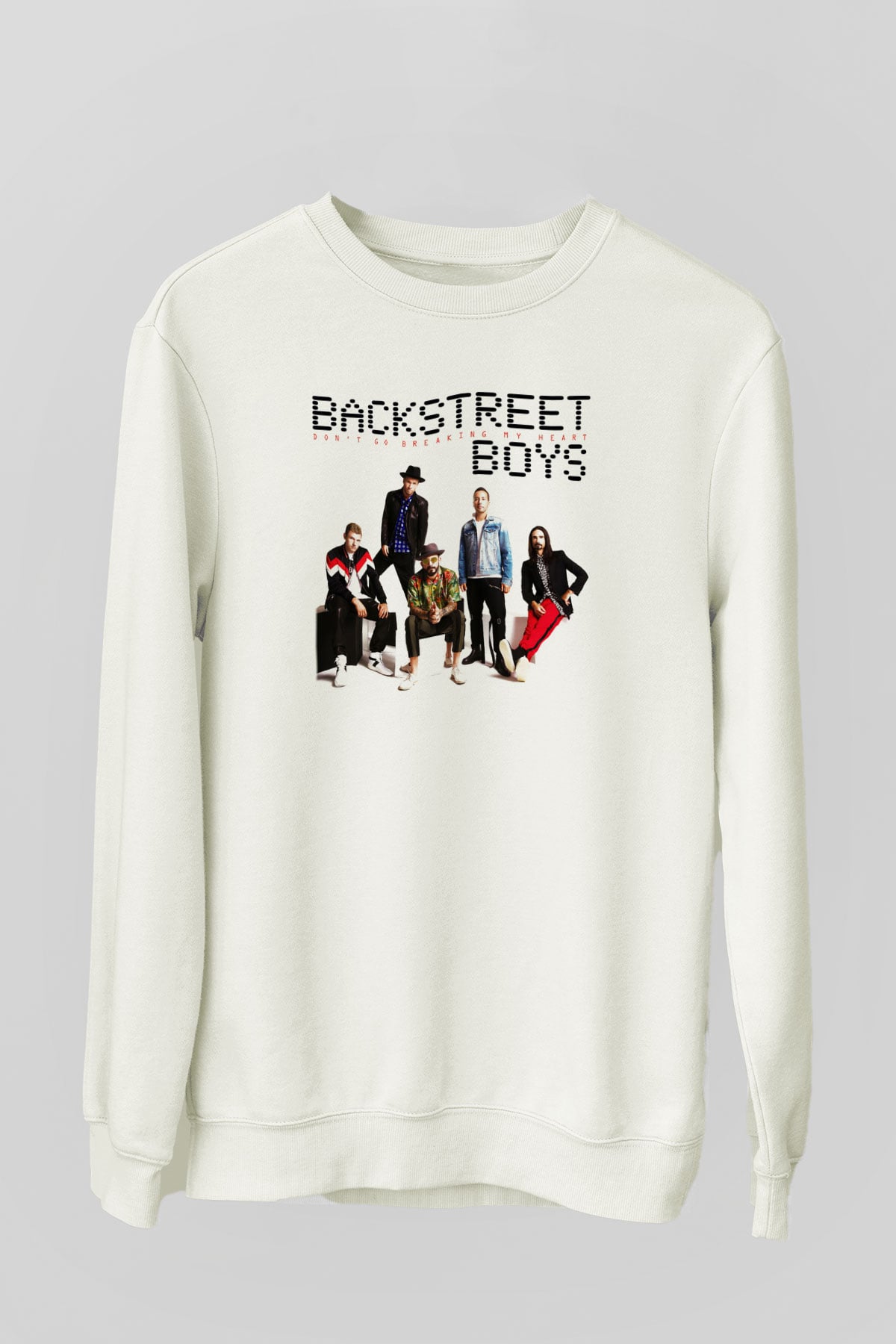 Backstreet Boys Beyaz Unisex Sweatshirt