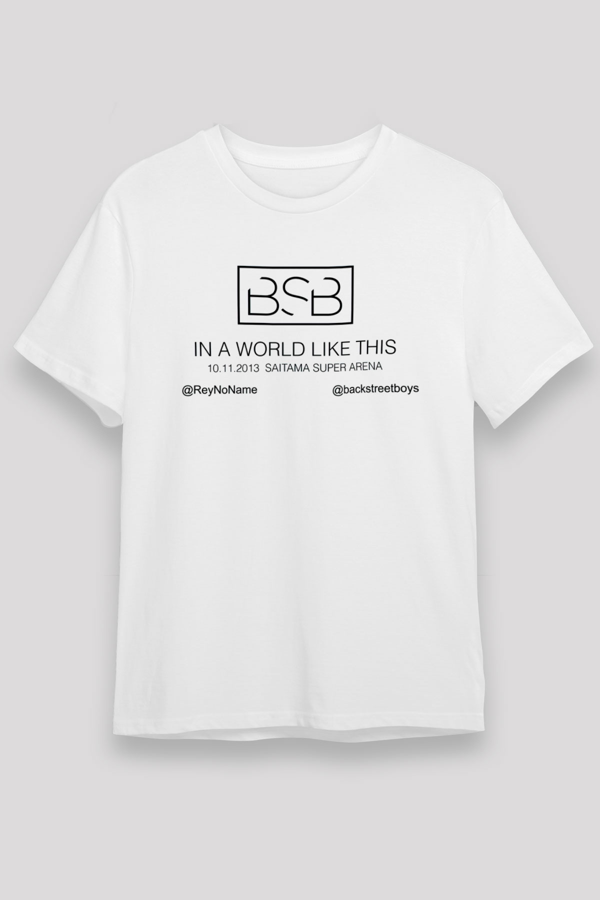 Backstreet Boys Beyaz Unisex Tişört T-Shirt - TişörtFabrikası