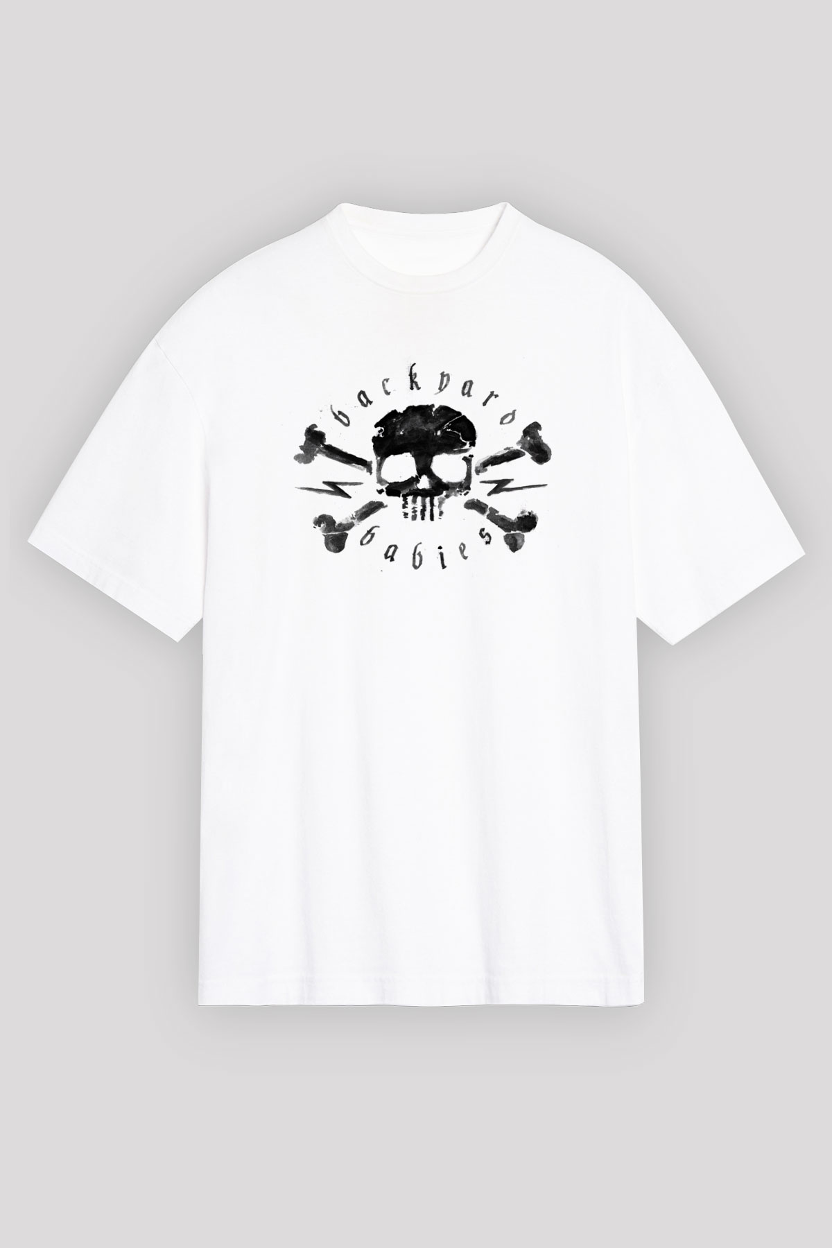 Backyard Babies Beyaz Unisex Tişört T-Shirt - TişörtFabrikası