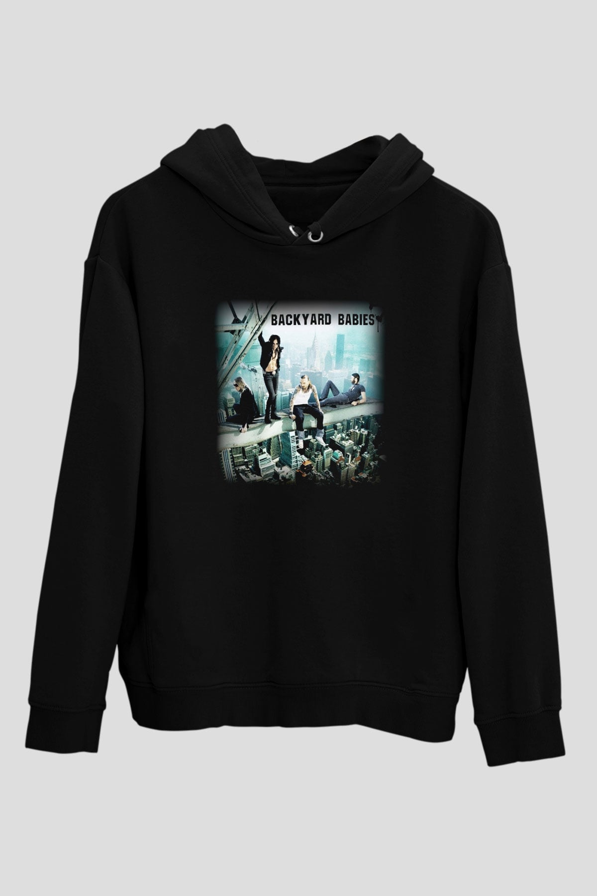 Backyard Babies Siyah Unisex Hoodie