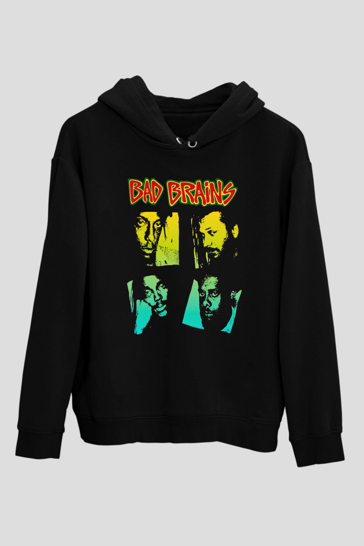 Bad Brains Siyah Unisex Kapüşonlu Sweatshirt