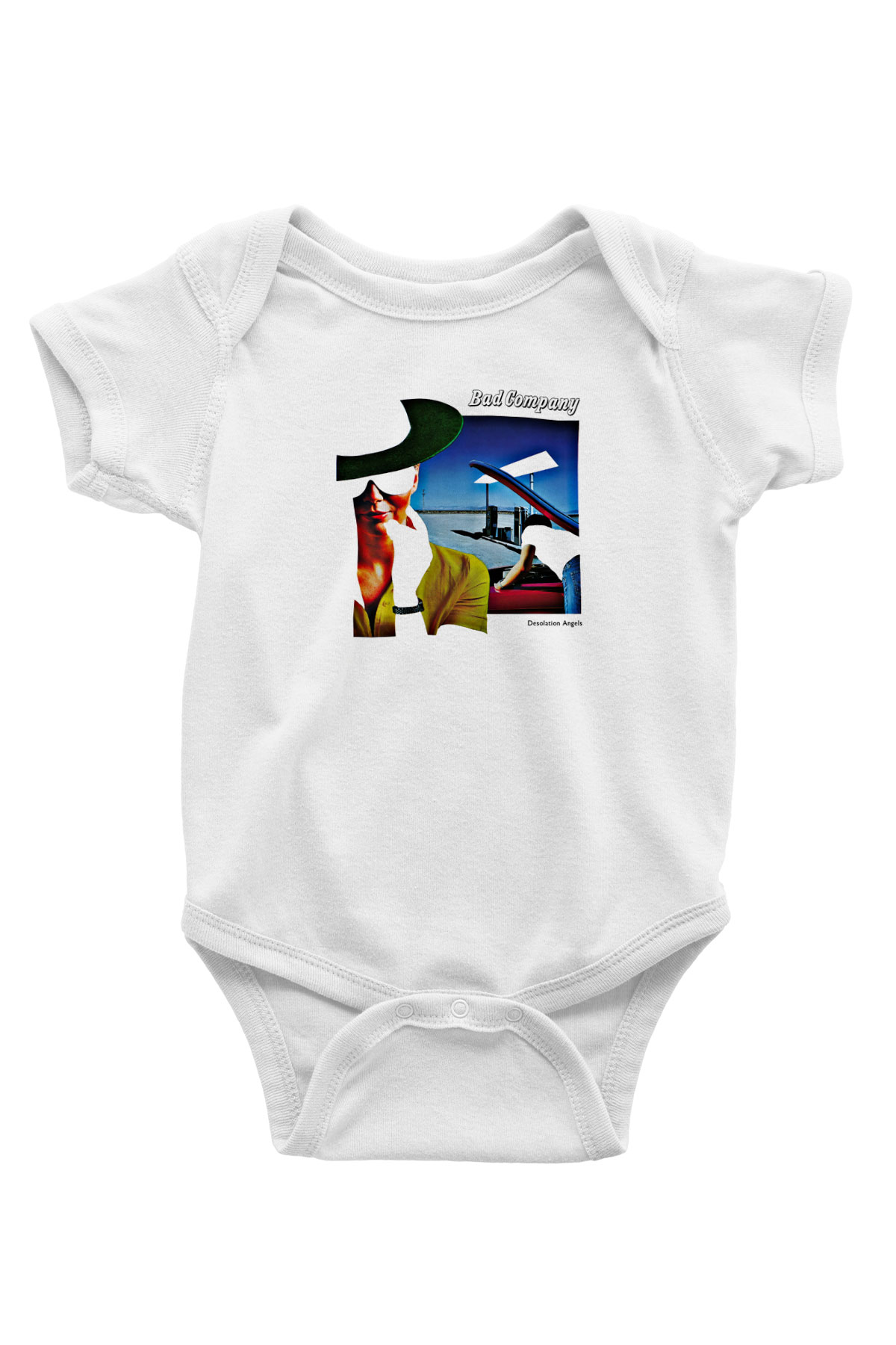 Bad Company Baskılı Unisex Beyaz Bebek Body - Zıbın
