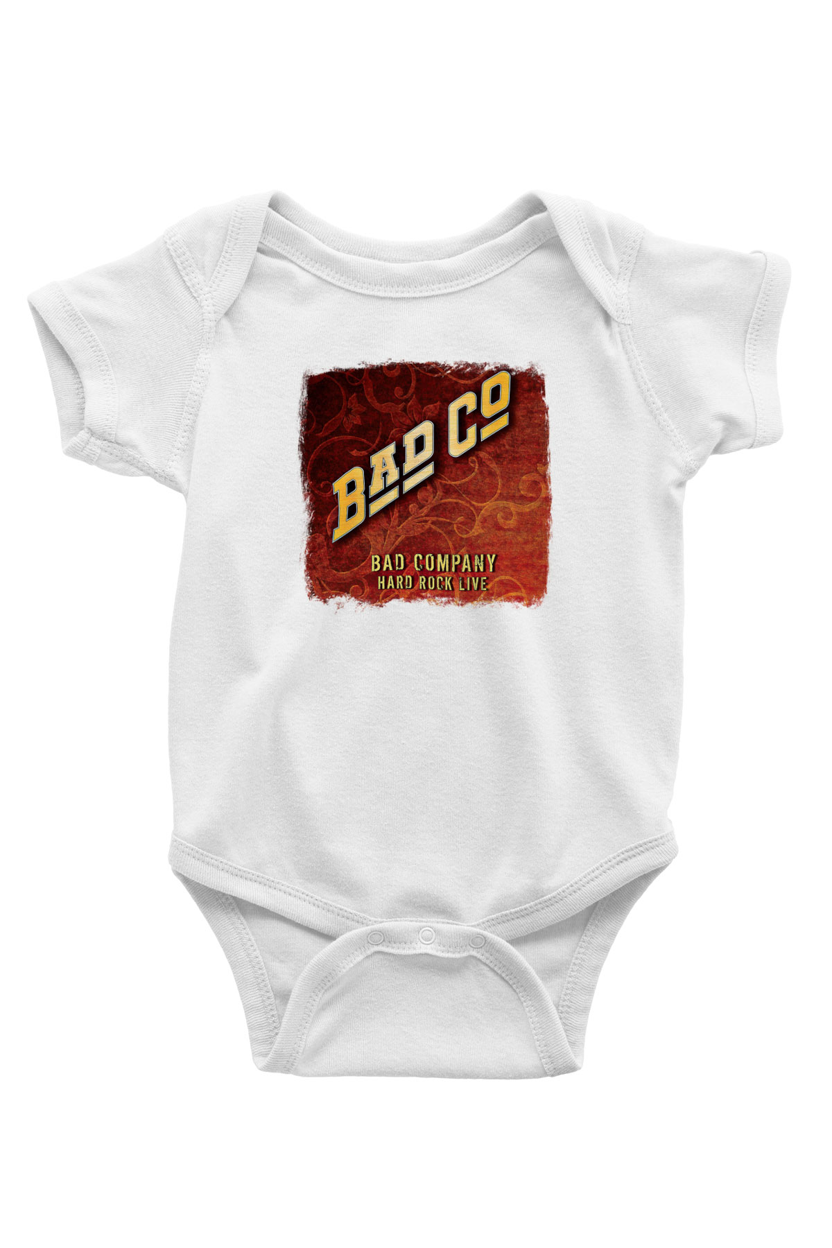 Bad Company Baskılı Unisex Beyaz Bebek Body - Zıbın