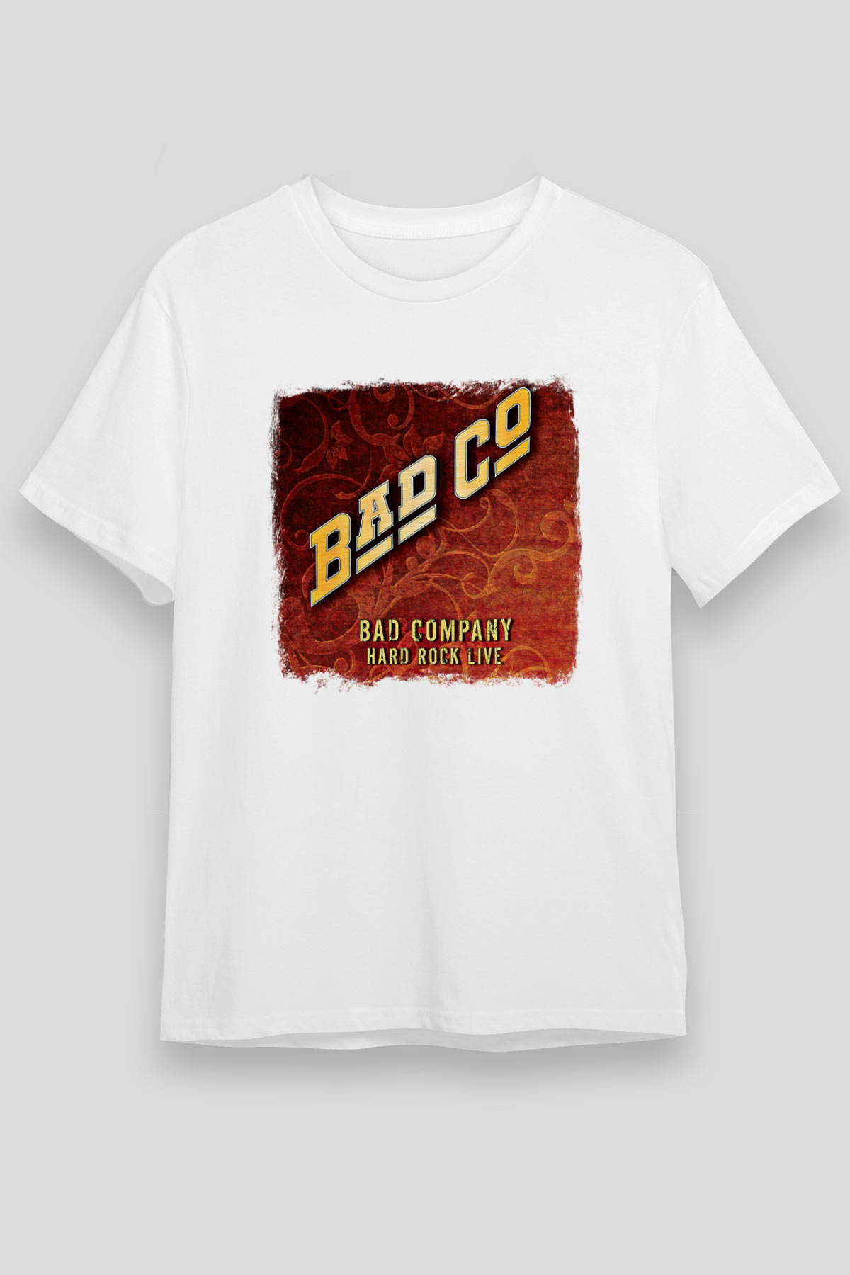 Bad Company Baskılı Unisex Beyaz Tişört