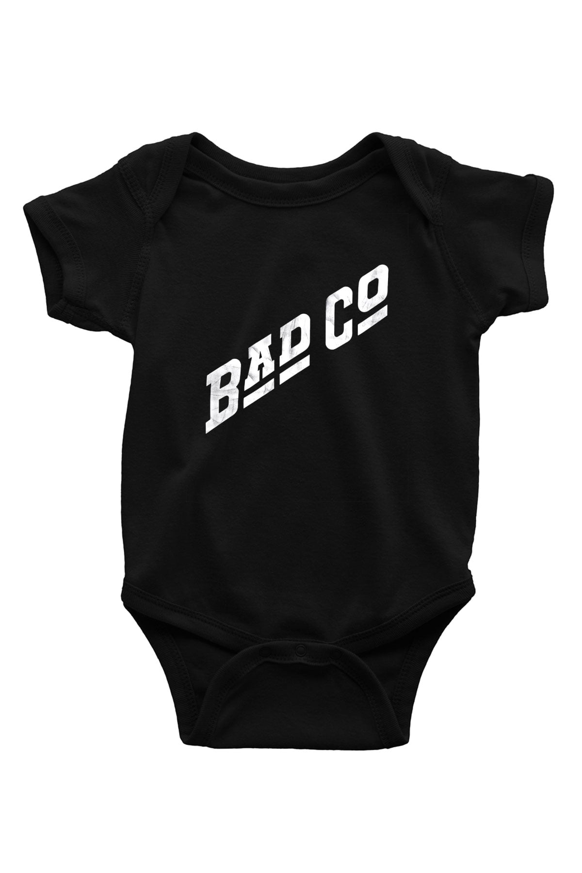 Bad Company Baskılı Unisex Siyah Bebek Body - Zıbın