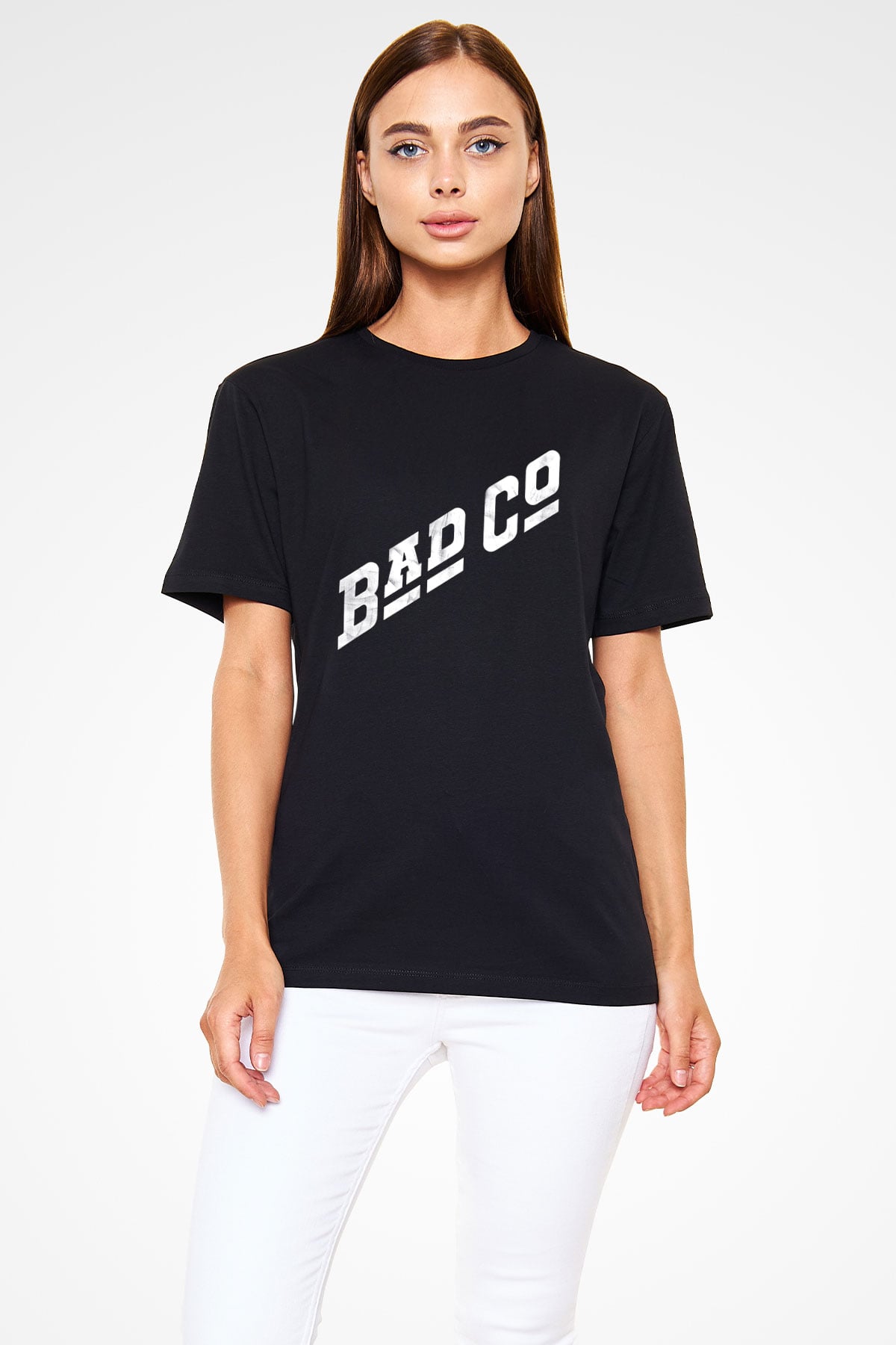 Bad Company Baskılı Unisex Siyah Tişört