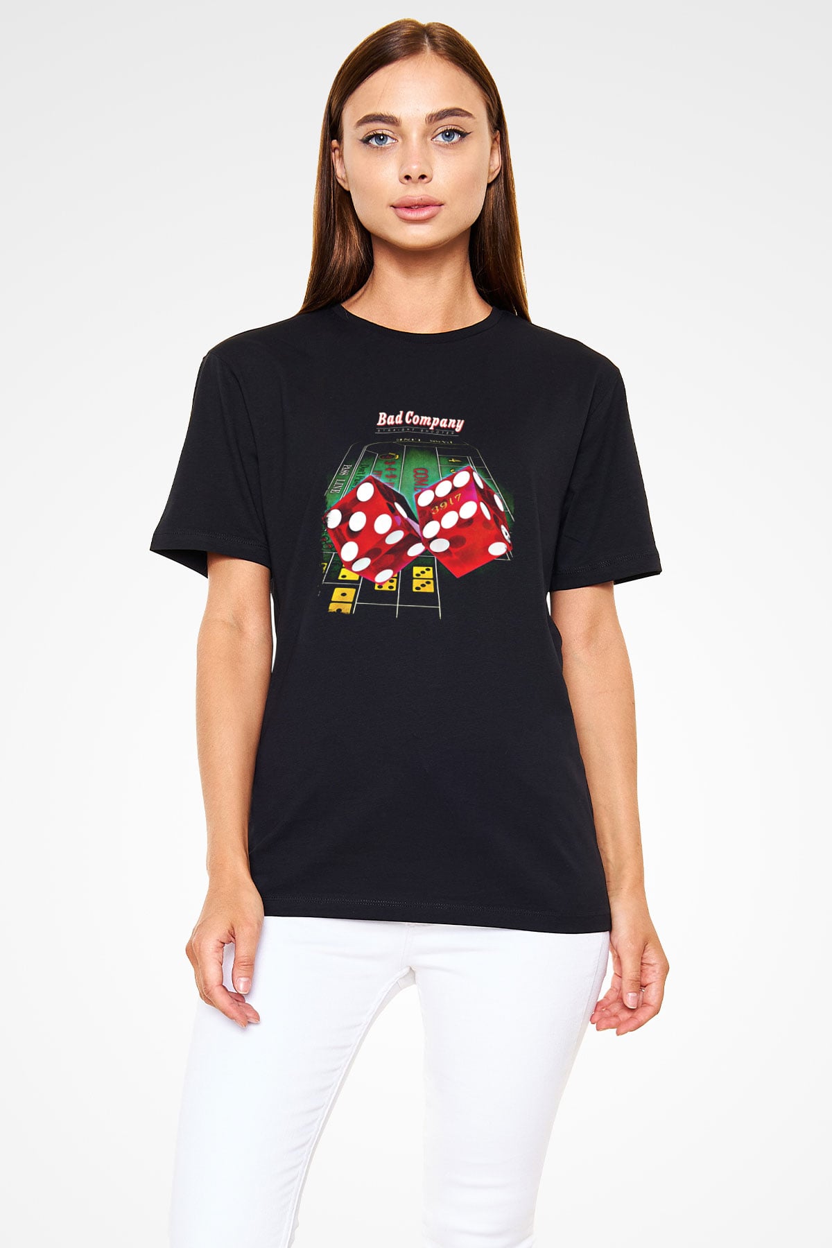 Bad Company Baskılı Unisex Siyah Tişört